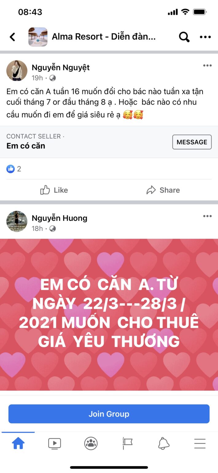 Sở hữu kỳ nghỉ ALMA trao đổi cho thuê giữa các thành viên